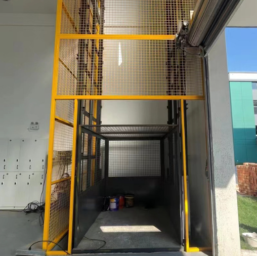 绍兴导轨式升降机助力物流园破解运输难题